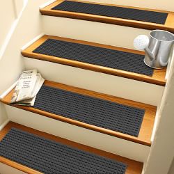 Waterhog Squares Commercial Grade Indoor/Outdoor Stair Treads, Set of 4