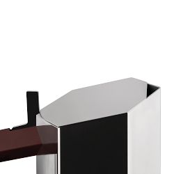 Alessi Menhir Stainless Steel Stovetop Espresso Maker