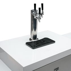 Mont Alpi 805 Deluxe Gas Grill Island with Beverage Center, Fridge &amp; Corner Module
