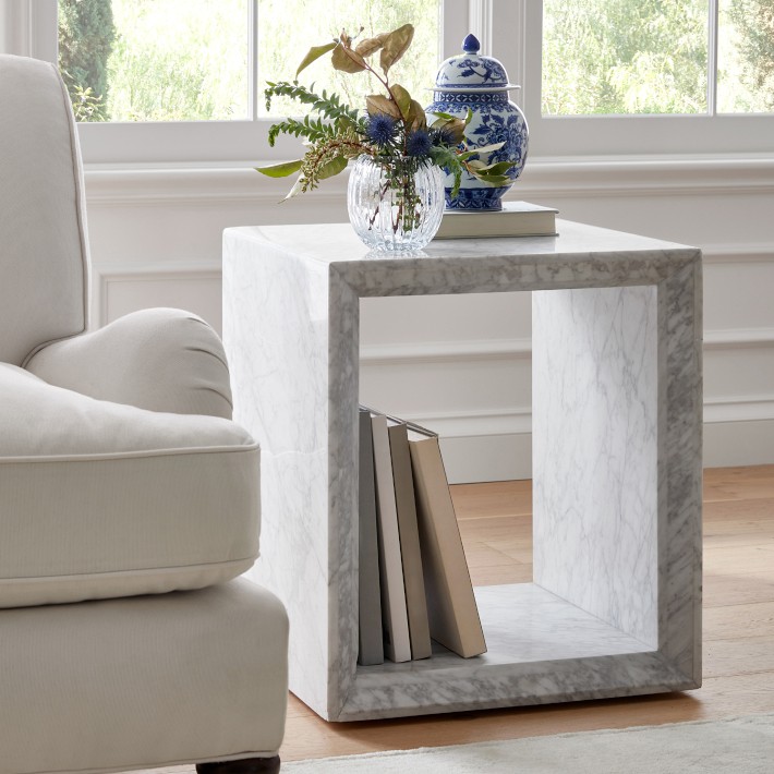Pierre Marble Side Table (20&quot;)