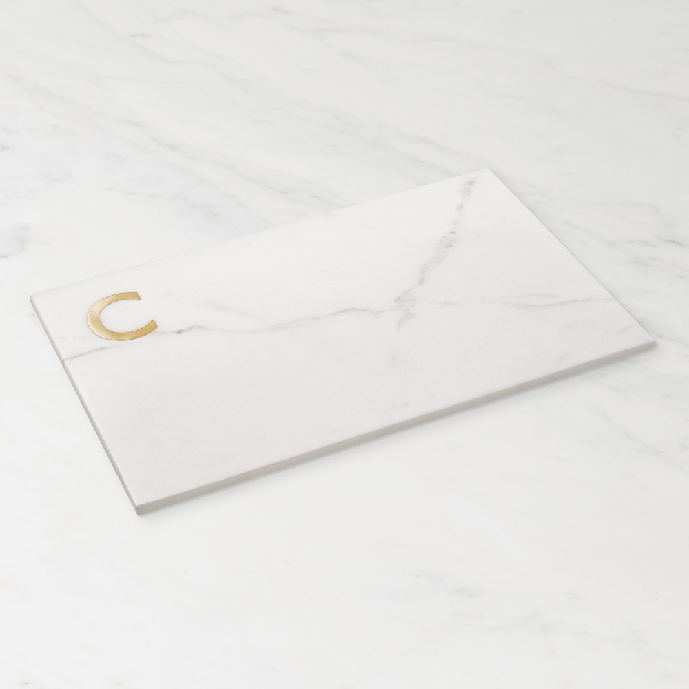 Marble & Brass Monogram Board - C