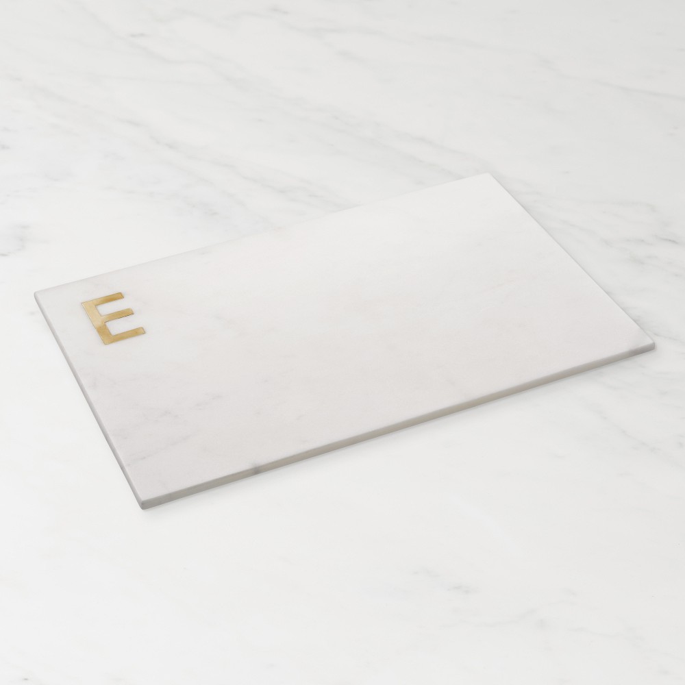Marble & Brass Monogram Board, E