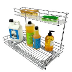 Lynk Slide Out Under Sink Two-Tier Organizer, 11 1/2" X 21"