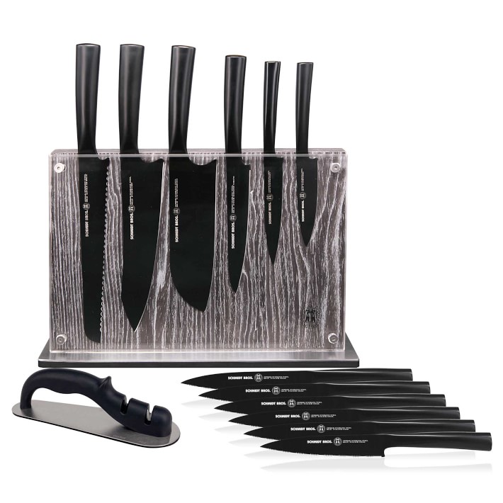 Schmidt Brothers Jet Black 14-Piece Knife Set