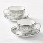 Rory Dobner x Williams Sonoma Ink House Cups & Saucers, Set of 2