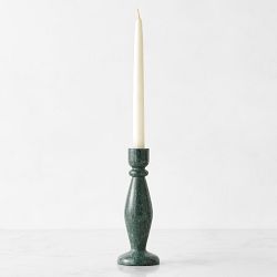 Green Marble Taper Holder