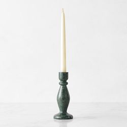 Green Marble Taper Holder