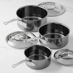 Hestan NanoBond&#174; Titanium Stainless-Steel 3-Piece Saucepan Set