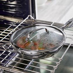 GreenPan&#8482; Spectra Thermobond Hybrid Ceramic Nonstick Covered Wok, 12&quot;