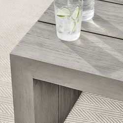 Larnaca Outdoor Grey Teak Side Table (24&quot;)