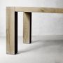 Montauk Parsons Rectangular Dining Table, Seadrift (82&quot;-118&quot;)