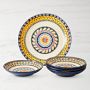 Sicily Ceramic Pasta Bowl Set with Serving Bowl
