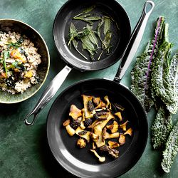GreenPan&#8482; Premiere Stainless-Steel Ceramic Nonstick Fry Pan, Set of 3