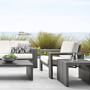 Larnaca Outdoor Slate Grey Metal Club Chair