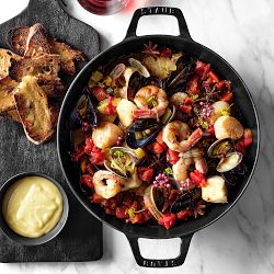 Staub Enameled Cast Iron Double-Handle Fry Pan, 10&quot;