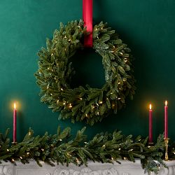 Balsam Hill Fraser Fir Faux Wreath &amp; Garland