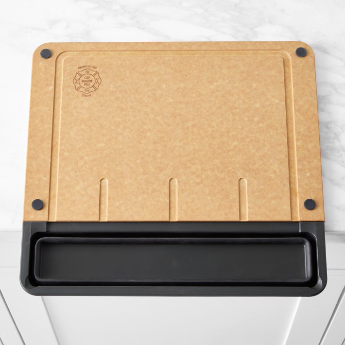 Cup Board Pro Cutting Board Natural with Slate Cup
