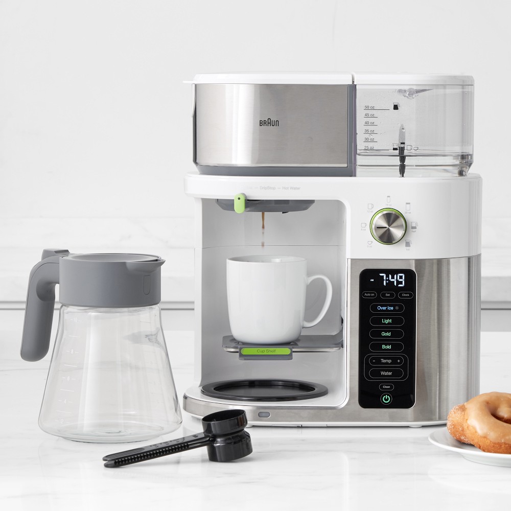 Braun MultiServe Drip Coffee Maker, White