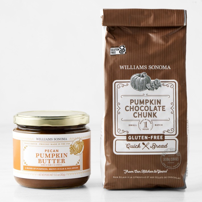 Williams Sonoma Gluten-Free Pumpkin Chocolate Chunk Quick Bread Mix & Spiced Pumpkin Butter