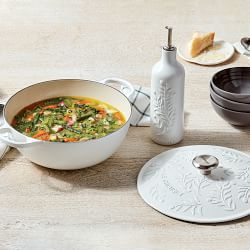 Le Creuset Enameled Cast Iron Olive Branch Soup Pot, 5 1/2-Qt.
