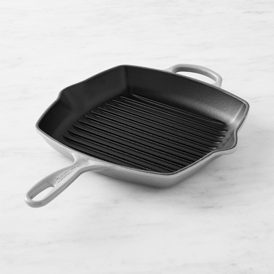 Le Creuset Signature Enameled Cast Iron Square Grill Pan, 10&quot;, French Grey