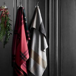 Plaid Lambswool Throw, Grayson