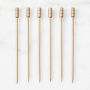 Antique Brass Cocktail Picks, Set of 6