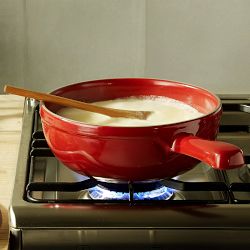 Emile Henry French Ceramic Fondue Pot, 2 &#190;-Qt.