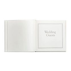 Wedding Journal with White Leather