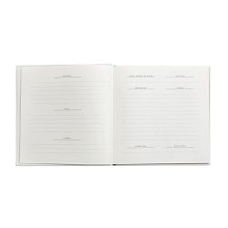 Wedding Journal with White Leather