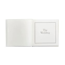 Wedding Journal with White Leather