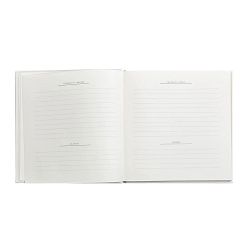 Wedding Journal with White Leather