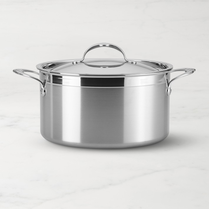 Hestan ProBond Professional Clad Stainless-Steel Stock Pot, 8-Qt.