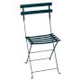 Fermob Outdoor Bistro Side Chair Frame, Set of 2, Steel, Acapulco Blue