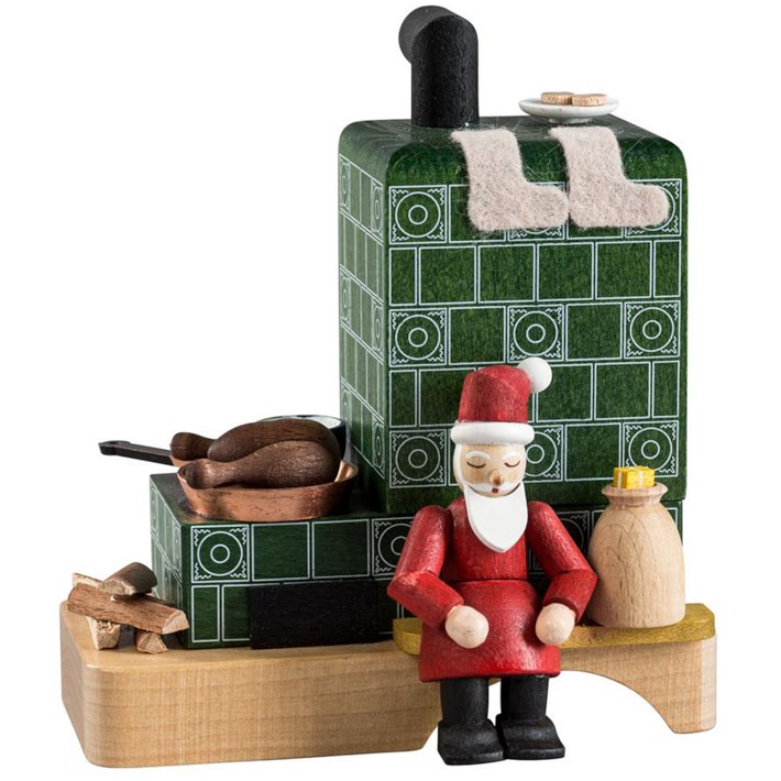 Richard Glaesser Incense Burner , Smoke Stove with Santa Claus