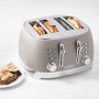 Haden Bristol 4-Slice Toaster, Matte Putty & Chrome