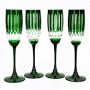 OPEN BOX: Wilshire Jewel Cut Champagne Flutes, Set of 4