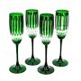 OPEN BOX: Wilshire Jewel Cut Champagne Flutes, Set of 4