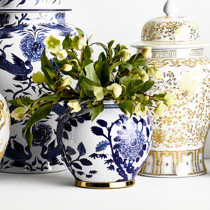 Ginger Jar With Figural Handle, Bird