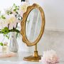AERIN x Williams Sonoma Home Gold Scalloped Vanity Mirror