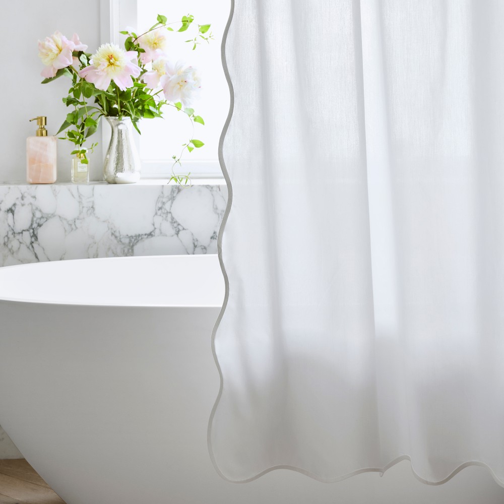AERIN x Williams Sonoma Home Scallop Shower Curtain