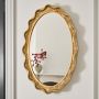 AERIN x Williams Sonoma Home Gold Scalloped Wall Mirror