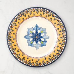 Sicily Outdoor Melamine Dinner Plates, Yellow