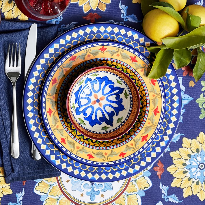 Sicily Outdoor Melamine Dinner Plates
