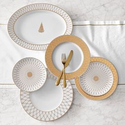 Regency Gold Appetizer Plates, Set of 4