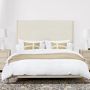 Brooklyn Nontufted Upholstered Bed &amp; Headboard with Nailheads