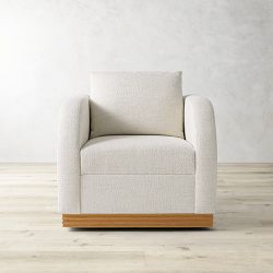 Fluted Base Swivel Armchair