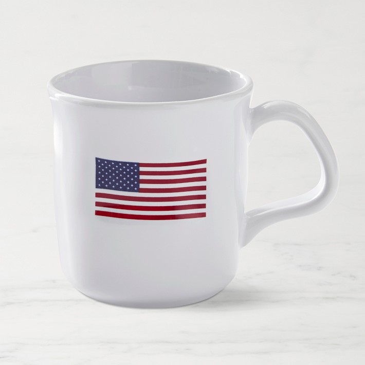 American Flag Mugs, Set of 4
