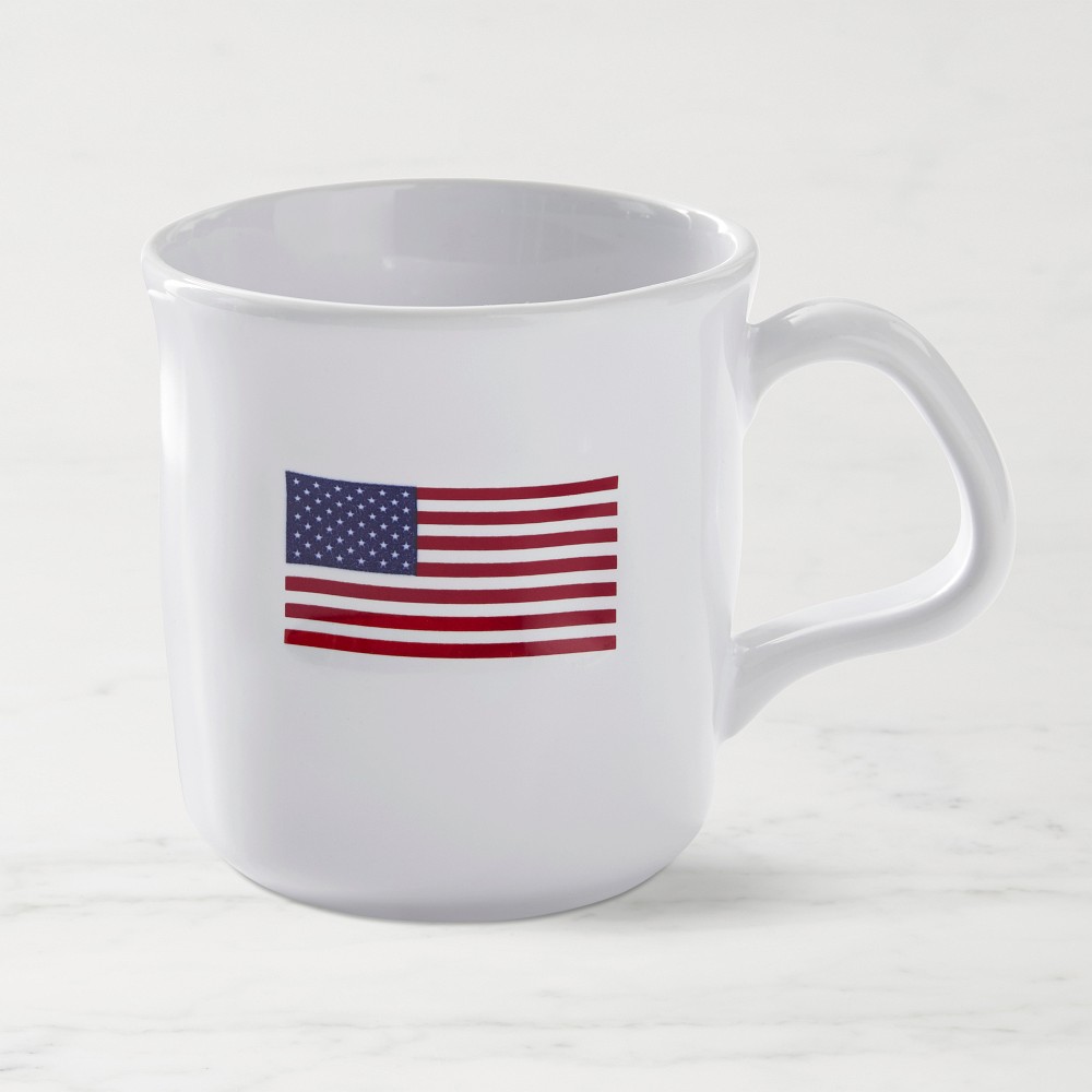 American Flag Mugs, Set of 4