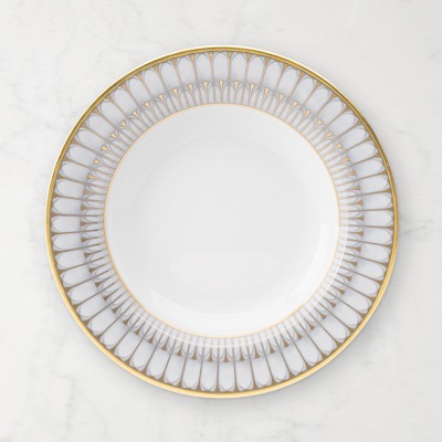 Deshoulieres Arcade Gris Rim Soup Bowl